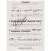 Image 1 : Eddie Van Halen Autographed Sheet Music
