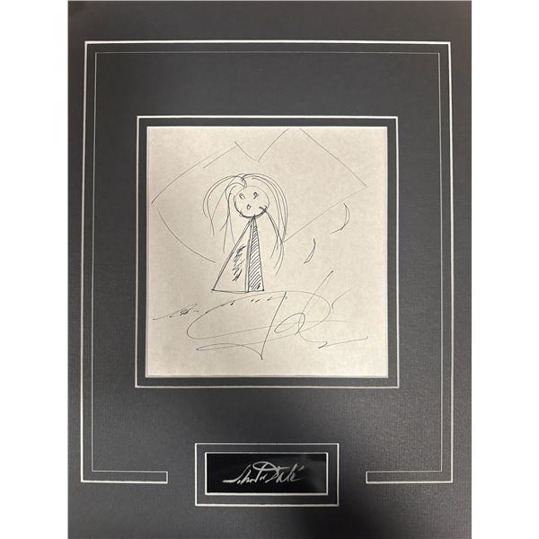 Dali Autographed Hand Drawn Sketch