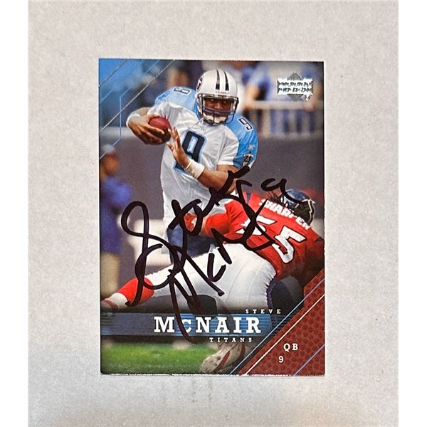 Steve McNair AUTOGRAPHED Card