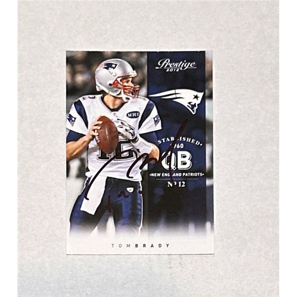 Tom Brady Autographed CARD