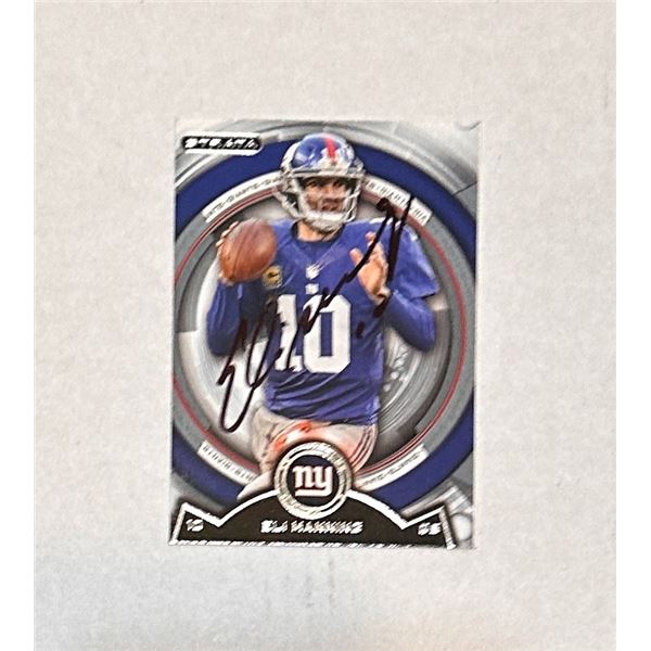 Eli Manning Autographed CARD