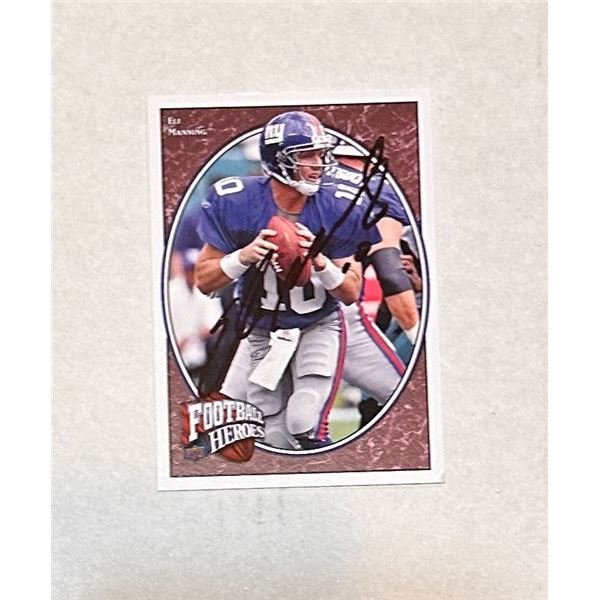 Eli Manning Autographed CARD