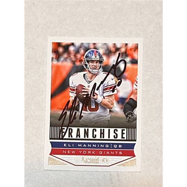 Eli Manning Autographed CARD
