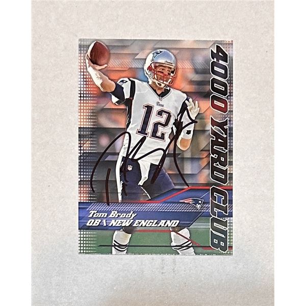 Tom Brady Autographed CARD