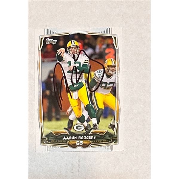 Aaron Rodegers Autographed Card