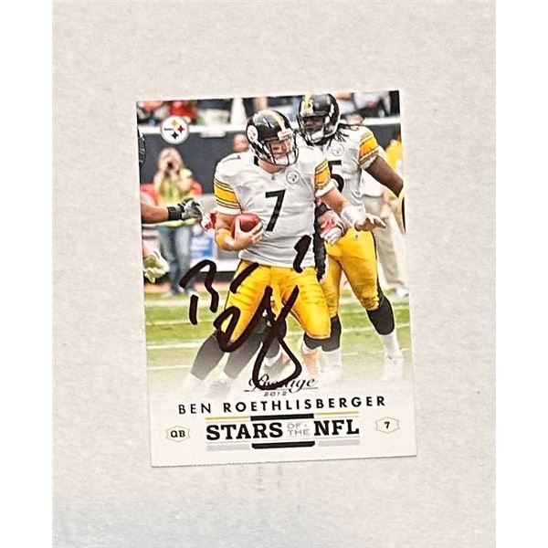 Ben Roethlisberger AUTOGRAPHED Card