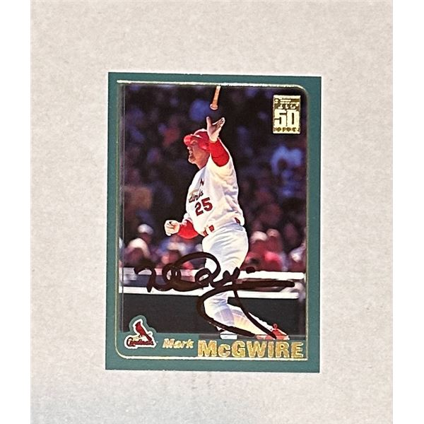 Mark McGwire Autographed Card