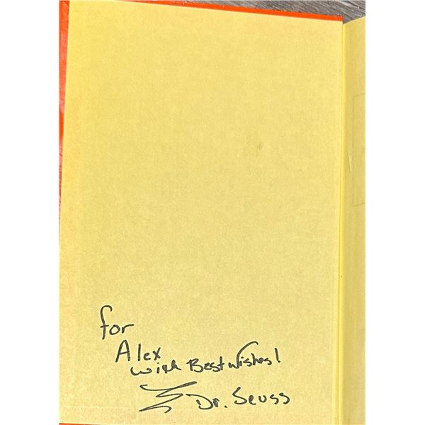 Rare Dr,Seuss Autographed OG BOOK!