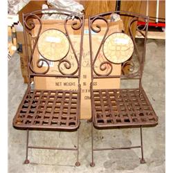 Teracotta Patio Table/Two Chairs (new)