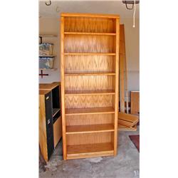 Single Oak Shelf Unit