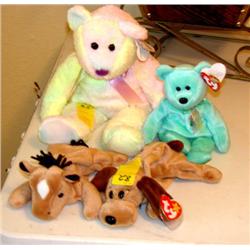 Four Ty Beanies (Grooky,Ariel/Derby/Bones)