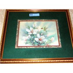 One Humming Bird Framed LE 486/5600 by Lene Liu