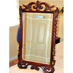 Antique Framed Bevel Glass Mirror