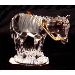 * Gorham Crystal Donkey