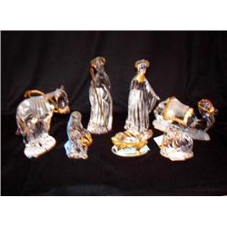 * Gorham Crystal Nativity Set  .
