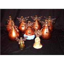 Nine Silvestri Christmas Tree Ornaments (2 have 1 wing missing)