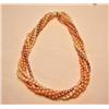 Image 1 : Multi Strand Twisted Cultured Pearl Choker