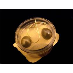 Black Cultured Pearl Earrings