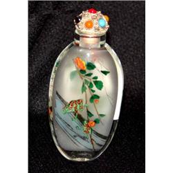 Frog Glass Snuff Bottle