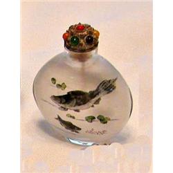 Fish Glass Snuff Bottle