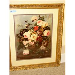 Framed Flower Picture