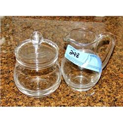 Glass Creamer/Sugar