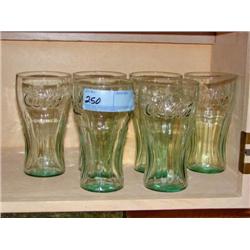 Six Coke Glasses