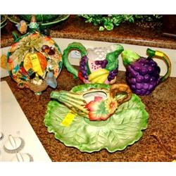 F & F Pitcher/Assorted Items