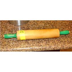 Antique Green Handle Rolling Pin