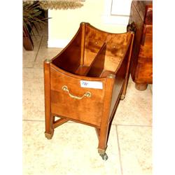 Rolling Magazine Rack