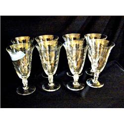 * Set of 8  Crystal Tea Glasses