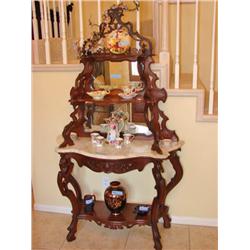 Antique Marble Top Shelf  (Grandmother)