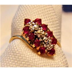 Ladies Ruby & Diamond Ring est. Value $150