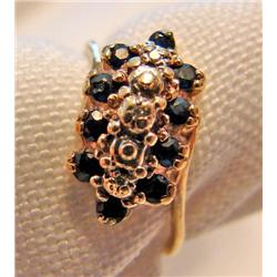 Ladies Saphire & Diamond Ring est. Value $150