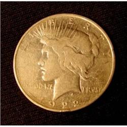 Silver Peace Dollar 1921