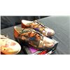 Image 2 : SIZE 11  ANGIE SNEAKERS WITH PIPING, PUMPKIN POPPIES CANVAS SNEAKERS AND THREE MUSICIANS GOLF SHOES