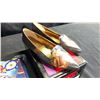 Image 2 : SIZE 10 POINTED SMOKING SLIPPERS ALMOND, POINTED SMOKING SLIPPERS MUSIC AND ALBERTO VARGAS PURSE