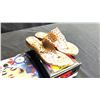 Image 2 : SIZE 10 EVERYDAY SORCERY DRIVING MOCCASINS AND MONTHLY BOUQUET LASER CUT THONGS AND ALBERTO VARGA...