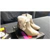 Image 2 : SIZE 6 ANCESTORS STACKED HEEL ANKLE BOOTS, NIGHT HIGH HEEL PEEP TOE PLATFORM SLINGBACKS AND WOMAN...