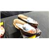 Image 2 : SIZE 7 ALMOND BRANCH CRISS CROSS SLINGBACKS, RAISING HIGH HEEL PEEP TOE PLATFORM SLINGBACKS AND E...