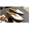 Image 2 : SIZE 10 SAINT ANDREWS GOLF FLAT THONGS WITH BUCKLE, EVERYDAY SORCERY DRIVING MOCS, ICON MONTHLY B...