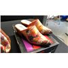 Image 2 : SIZE 6 GRAND CANAL VENICE COWBOY MULES, CHEMIN DE FER COWBOY MULES, ICON MONTHLY BOUQUET SMALL BU...