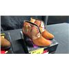 Image 2 : SIZE 7.5 CHEMIN DE FER COWBOY MULES, SORCERY CASUAL ANKLE BOOTIES, RUSSIAN RED LACE UP ANKLE BOOT...