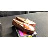 Image 2 : SIZE 6 ALMOND POINTED SMOKING SLIPPERS, GRAND CANAL VENICE COWBOY MULES, RUSSIAN RED DRIVING MOCC...