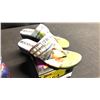 Image 2 : SIZE 10 MAISON MODERNE COVERED WEDGE SANDALS, ST ANDREWS FLAT THONGS WITH BUCKLE, ALBERTO VARGAS BAG