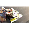 Image 2 : SIZE 10 EVERYDAY SORCERY GOLF SHOES WITH PIPING, SINGING FISH FLAT BUCKLE THONGS, ALBERTO VARGAS ...