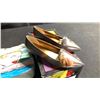 Image 2 : SIZE 7 STREAM LINED SMOKING SLIPPERS, MUSIC POINTED SMOKING SLIPPERS,  "OH POOL BOY" PURSE