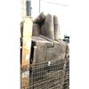 Image 2 : WIRE CRATE INCLUDING EARTH TONE RECLINING COUCH AND MORE -MUST TAKE ALL-