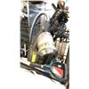 Image 2 : WIRE CRATE INCL AIR BIKE, TOOLS, TOOL BOXES, MOTOMASTER ELIMINATOR, HOOVER VACUUM, WET/DRY VACUUM,