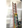 Image 1 : FIBERGLASS EXTENSION LADDER AND STEP LADDER